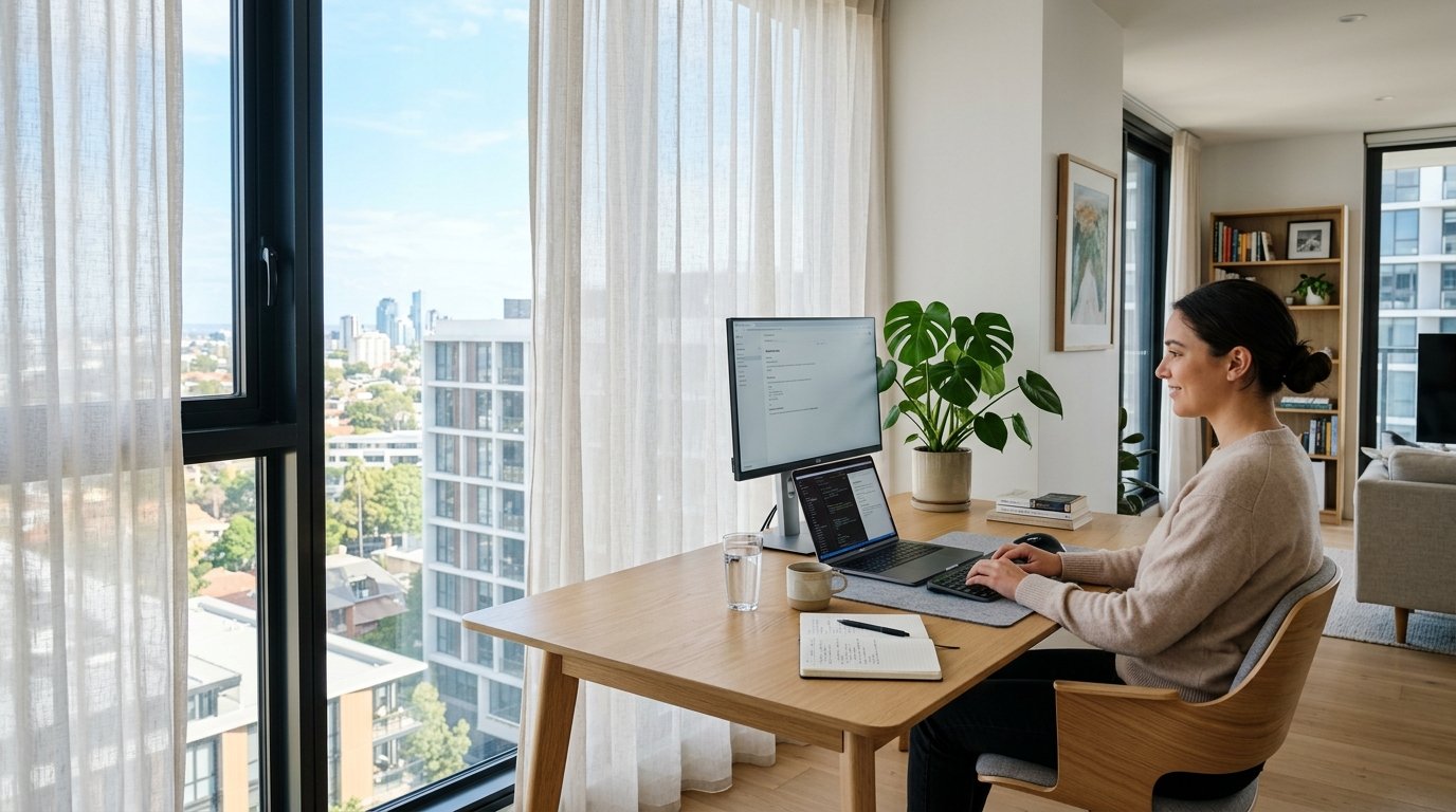 Fadiga Visual em Home Office Apertado: Como Posicionar a Mesa em Relação à Janela