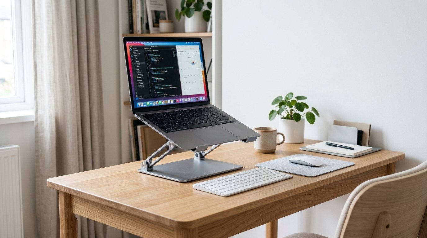Suportes para Notebook que Salvam seu Pescoço e seu Espaço na Mesa